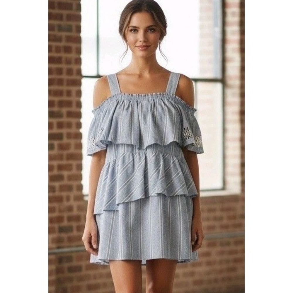 NWT Suboo Dress Women's Size 6 Ruffled Tiered Desert Muse Babydoll Boho $250 NEW